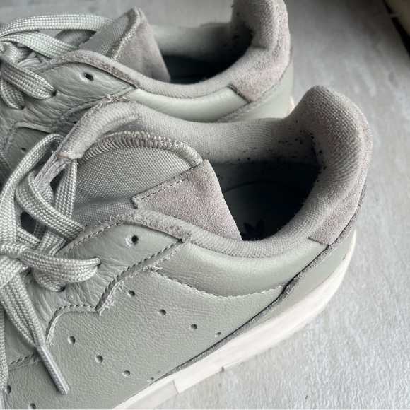 Adidas EE6045 Ash Silver Leather Supercourt Sneakers Women’s Size 8.5 - Picture 7 of 11